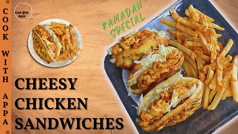 Cheesy Chicken Sandwiches | cheesy chicken sliders | Backed Sandwiches #homemade #deliciouschicken