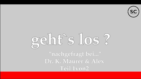 "nachgefragt bei..." Dr.Klaus Maurer & Alex Goldi Teil 1von2