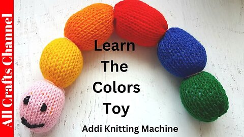 Learn Colors with Our Colorful Yarn Caterpillar Toy | Add knit machine, Fun for Kids!