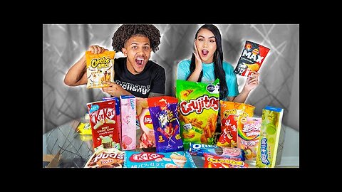 Trying EXOTIC SNACKS From Around The World CRAZY FLAVORS