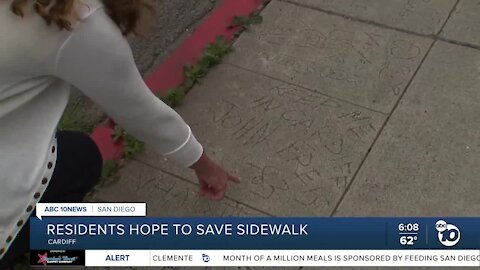 Community rallies to save sidewalk in Cardiff