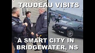 Canadians protest Justin Trudeau while visiting a Smart City in Bridgewater Nova Scotia | Mar 14 '23