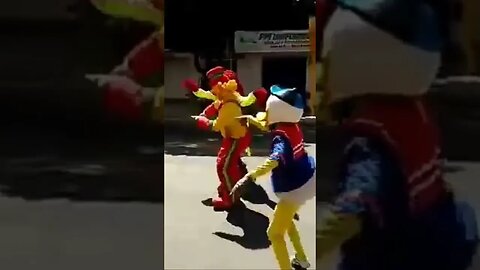 SUPER PULOS NINJAS DO FOFÃO, O MÁSKARA, PATATI E BEN10 DANÇANDO NA CARRETA DA ALEGRIA FURACÃO