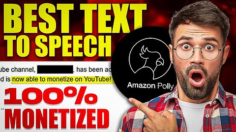 Amazon Polly (AWS Polly) - Text To Speech 2023 - 100% Youtube Monetization