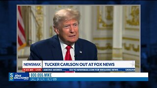 Trump says he is very surprised by Tucker Carlson departing from Fox News