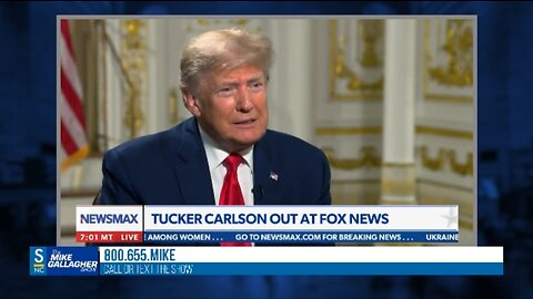 Trump says he is very surprised by Tucker Carlson departing from Fox News