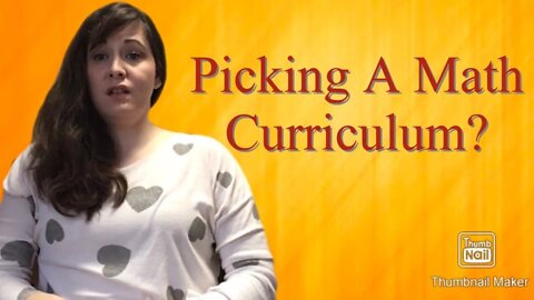 How to choose a math curriculum