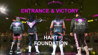 WWE 2K23 Entrance & Victory Hart Foundation 97 (Hitman, Owen, Bulldog, Anvil)