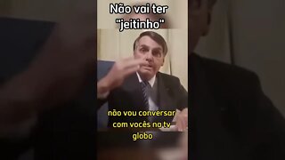 Bolsonaro fala sobre renovação do alvará da Globo.