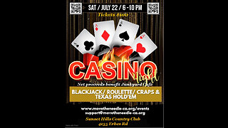 Casino Night Saturday, July 22, 2023