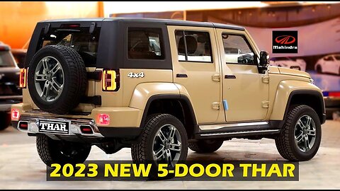 Mahindra Thar 5 Door unveiled | Mahindra Thar 5 Door 2023 | Jeep Wrangler Jimny Rival