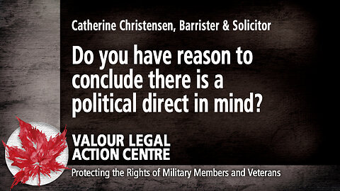 OP Valour Lawsuit - Catherine Christensen This Directive came from the PMO
