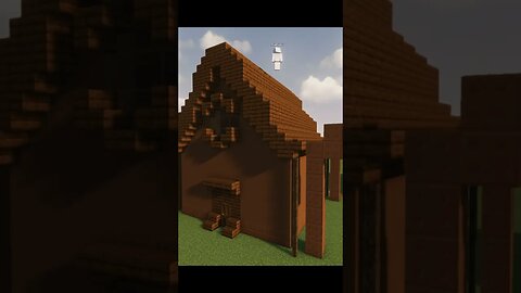 I can only build with BROWN in minecraft! #minecraft #minecraftshorts #minecraftbuilding #shorts