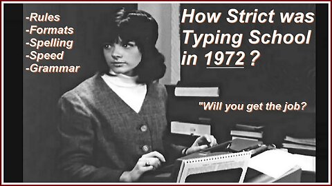 Original Vintage Film "Fields of Typing" (1972) Office Automation, Olivetti Olympia IBM typewriters