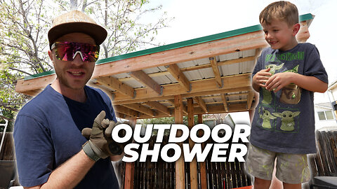 Building an Outdoor Garden Sink & Shower!