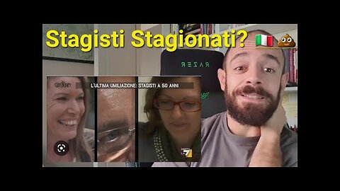 Stagisti 50enni...solo nel Paese più bello del mondo STORIE DA MERDALIA💩UN PAESE DI MERDA COMPOSTO DA UN POPOLO D'IDIOTI CHE SI è FATTO VACCINARE PER LAVORARE DA SCHIAVI,FELICI DI FARSI SFRUTTARE