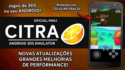 NOVO CITRA 3DS EMULATOR OFICIAL BETA 11/MMJ COM MELHORIAS DE PERFORMANCE! | 3DS NO SEU ANDROID!