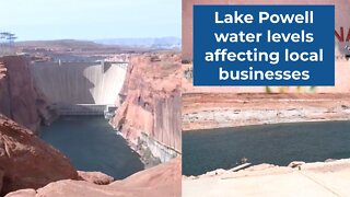 Declining water levels at Lake Powell are affecting businesses
