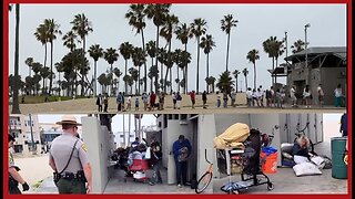 Gavin Newsom's California | Homeless Crisis - living in Beach Toilets