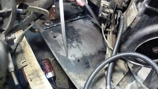 Cushman golf cart Pt 5. Customizing the engine plate