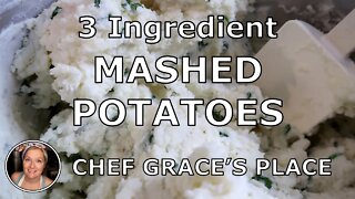 3 INGREDIENT MASHED POTATOES: Simple Recipe Great for Meal Prepping