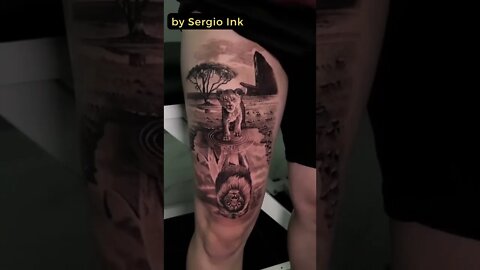 Stunning work by Sergio Ink #shorts #tattoos #inked #youtubeshorts