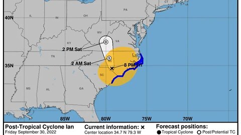 Ian downgraded to post-tropical cyclone