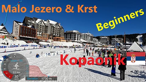 [4K] Skiing Kopaonik, Malo Jezero & Krst From Sunčana Dolina - Staze 2, 3 & 3a, Serbia, GoPro HERO10