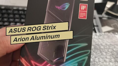 ASUS ROG Strix Arion Aluminum Alloy M.2 NVMe External SSD Holder Portable Enclosure Case, USB 3...