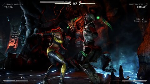 Mortal Kombat X: Tanya (Dragon Naginata) vs Ermac (Master Of Souls) - 1440p No Commentary