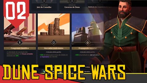 POLITICAGEM no Conselho de Landsraad - Dune Spice Wars #02 [Gameplay PT-BR]