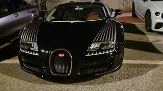🏆🤑Bugatti Veyron Grand Sport Vitesse Black Bess 🏆🤑 24 carat gold grille, Bugatti logo on the rear