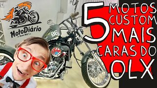 5 MOTOS CUSTOM mais CARAS da OLX, publicadas pelos MANÍACOS da WEB