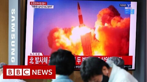 North and South Korea in 'arms race' as both test ballistic missiles - BBC News