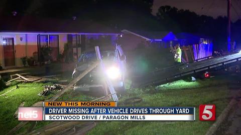 Alleged Drunk Driver Crashes Into Yard, Flees