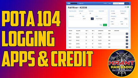 POTA 104 - Logging Apps and Getting Credit for QSO's