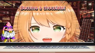 vtuber Elena Yunagi saying chocolate while trying to talk like Buu - Dbz