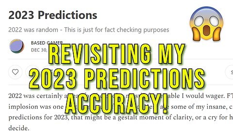 Revisiting My 2023 Predictions for Accuracy! Mostly Accurate, Some Wildly Not So....