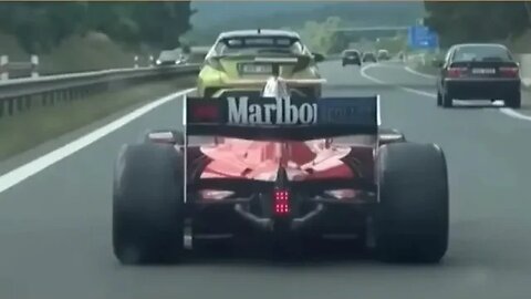 F1 Ferrari GP2 racecar on Public Hwy!