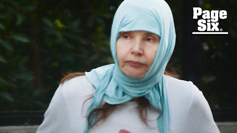 Geena Davis attempts to go incognito with headscarf in rare public outing