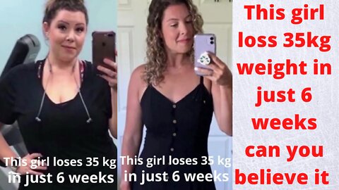 This Women loss 35kg in just a few weeks #Shorts