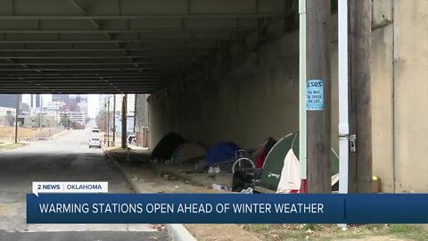 Warming stations opening ahead of arctic blast in Tulsa