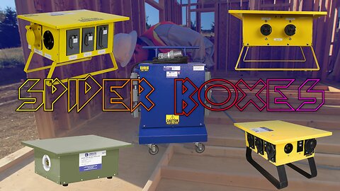 Portable Power Distribution Spider Boxes