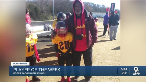 Roger Bacon's Beamer Walker has dedicated his football season to his late grandfather