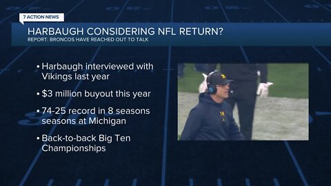 Reports: Broncos have reached out to talk to Jim Harbaugh