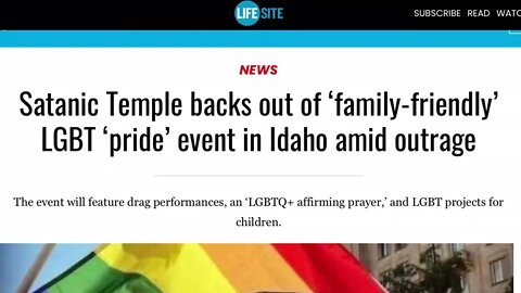 Satanic Temple Backs Out of Idaho “Pride” Event