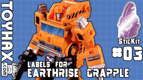 TOYHAX Labels for Earthrise Grapple | SticKit #03