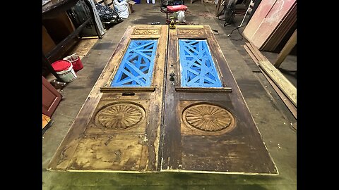 Antique Double Entry Doors Restoration Part I #eastlake