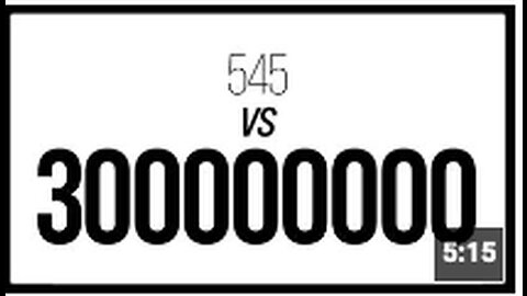545 vs 300 Million | Greg Reese