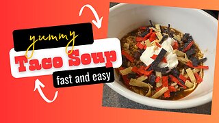 QUICK & EASY Taco Soup -Crockpot Dump & Go "Oopsies and Easies" from your pantry! #souperCKcollab